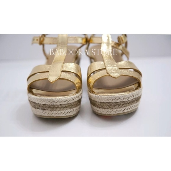 Marc Jacobs Espadrille Wedge Sandals Gold
Women's size 7.5 NWT - Picture 7 of 9
